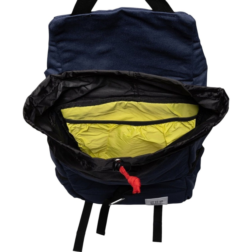 Topo Designs Y-Pack Backpack 24L Navy-Navy Rolltop Retro Style Laptop Pocket - Picture 5 of 6